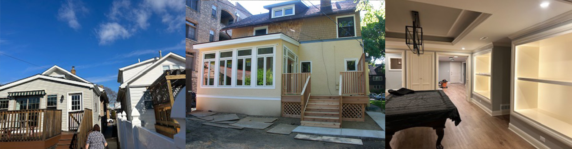 exterior view of a Glenview home with window installation