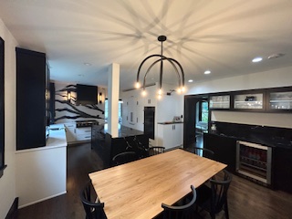 kitchen renovation with table and large window in Park Ridge