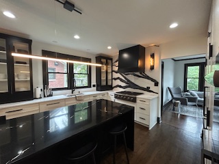 kitchen upgrade with new stove, sink, and refrigerator in Lagrange