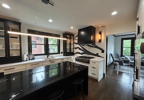 kitchen upgrade with new stove, sink, and refrigerator in Lagrange