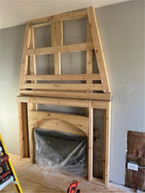 outdoor wooden bench installation by Plumb Tree Builders
