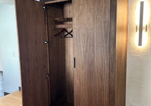 new wooden door with shelves and cabinet in Park Ridge